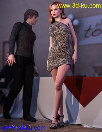 3D打印模型High Rise Party Dress Textures的图片