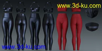 3D打印模型High Waisted Leggings Outfit for Genesis 8 and 8.1 Females的图片