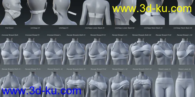 High Waisted Leggings Outfit for Genesis 8 and 8.1 Females模型的图片11