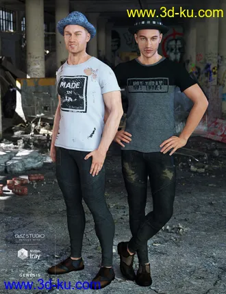 3D打印模型Hipster Outfit Textures的图片