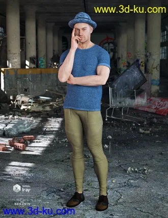 3D打印模型Hipster Outfit Textures的图片