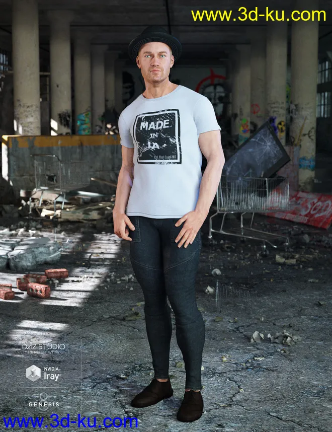 Hipster Outfit Textures模型的图片4