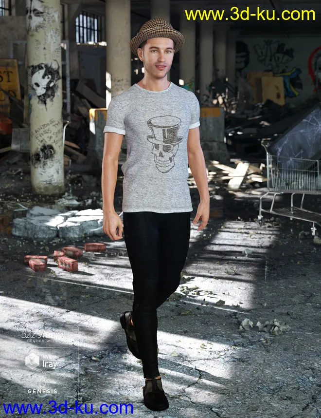 Hipster Outfit Textures模型的图片5