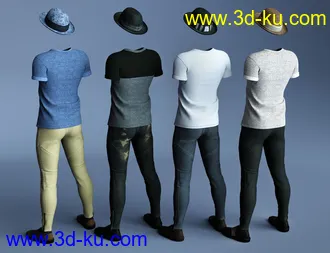 3D打印模型Hipster Outfit Textures的图片