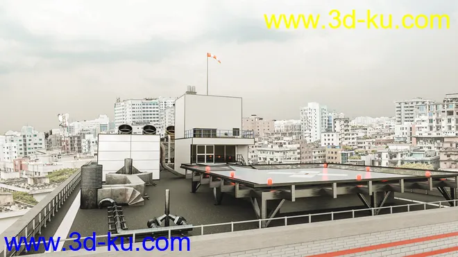 Hospital Helipad模型的图片4