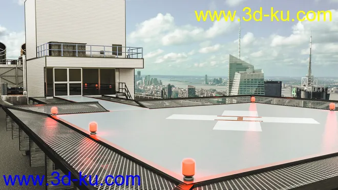Hospital Helipad模型的图片7