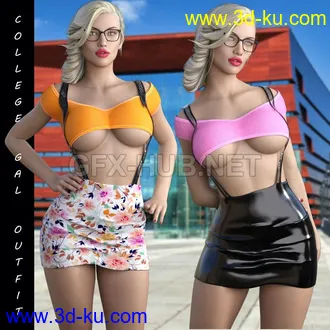 3D打印模型Hot College Gal Outfit G8f的图片