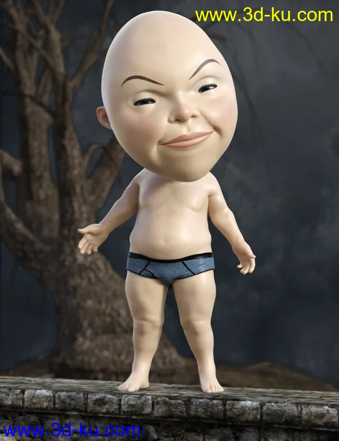 Humpty for Genesis 8 Male模型的图片5