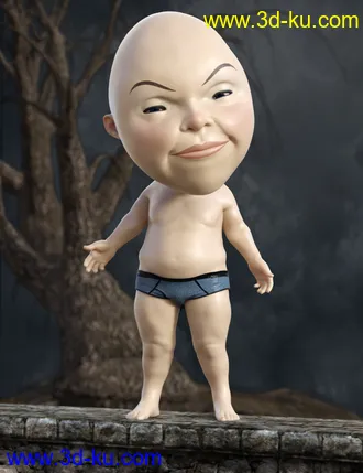 3D打印模型Humpty for Genesis 8 Male的图片