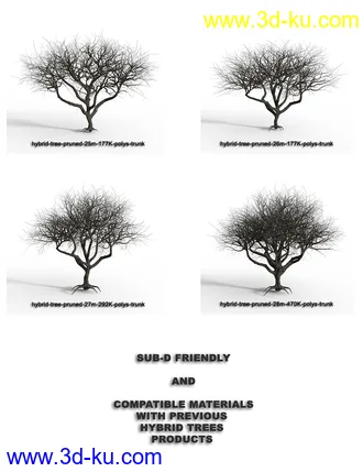 3D打印模型Hybrid Trees - Pruned的图片