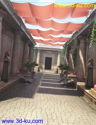 3D打印模型Hypostyle Hallway的图片