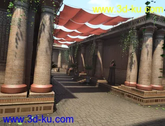 3D打印模型Hypostyle Hallway的图片