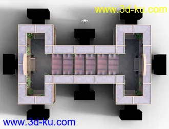3D打印模型Hypostyle Hallway的图片