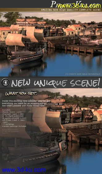 3D打印模型i13 Pirate Village的图片