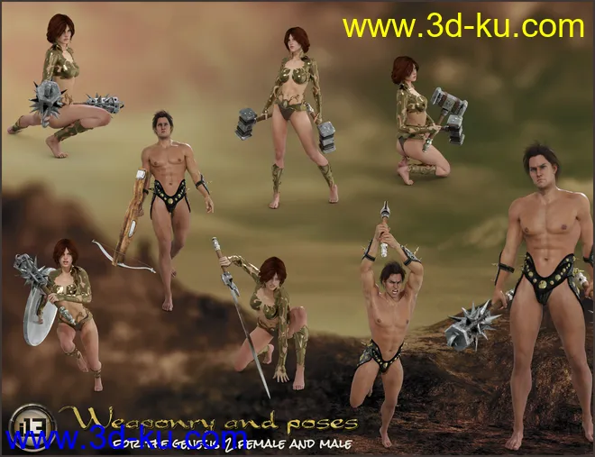 i13 WEAPONRY and Poses模型的图片5