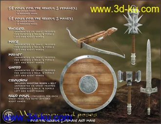 3D打印模型i13 WEAPONRY and Poses的图片