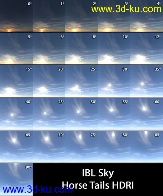 3D打印模型IBL Skies - Horse Tails的图片
