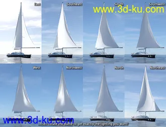 3D打印模型IBL Skies - Horse Tails的图片