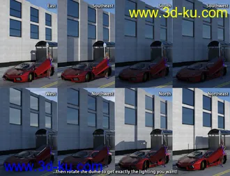 3D打印模型IBL Skies - Horse Tails的图片