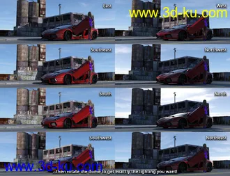 3D打印模型IBL Skies - Horse Tails的图片