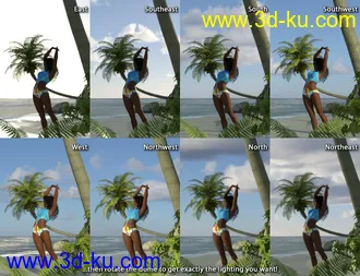 3D打印模型IBL Skies - Scattered Clouds的图片