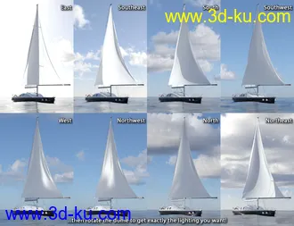 3D打印模型IBL Skies - Scattered Clouds的图片