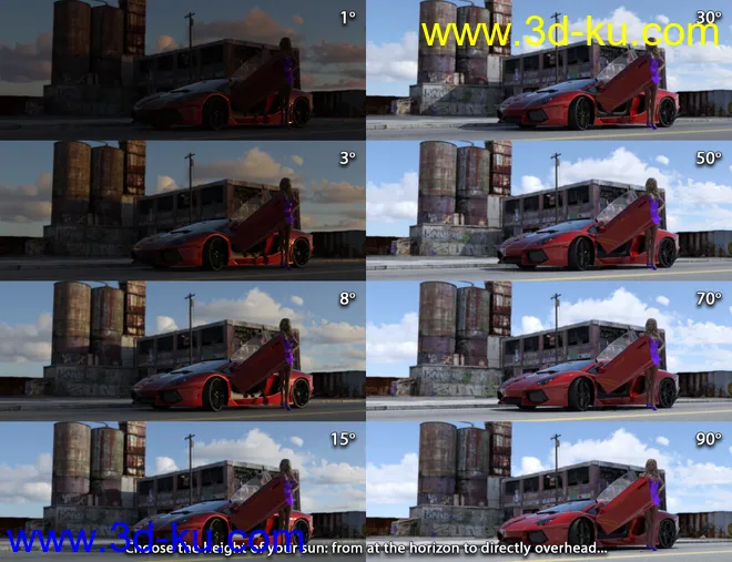 IBL Skies - Scattered Clouds模型的图片9