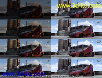 3D打印模型IBL Skies - Scattered Clouds的图片