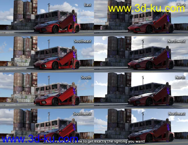 IBL Skies - Scattered Clouds模型的图片10