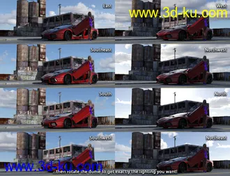 3D打印模型IBL Skies - Scattered Clouds的图片