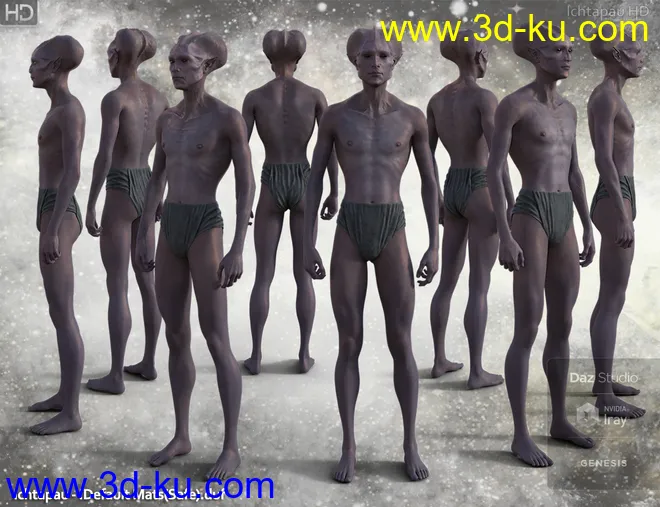 Ichtapau HD for Genesis 8 Male模型的图片6