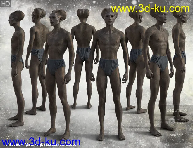 Ichtapau HD for Genesis 8 Male模型的图片7