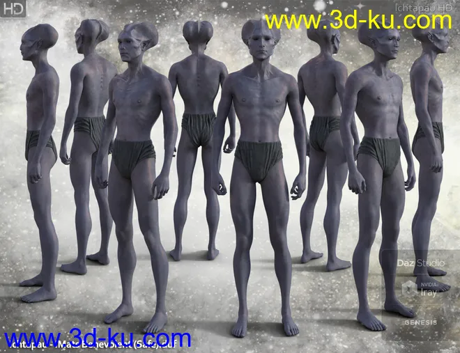 Ichtapau HD for Genesis 8 Male模型的图片8