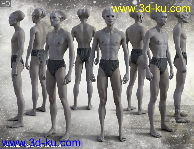 Ichtapau HD for Genesis 8 Male模型的图片9
