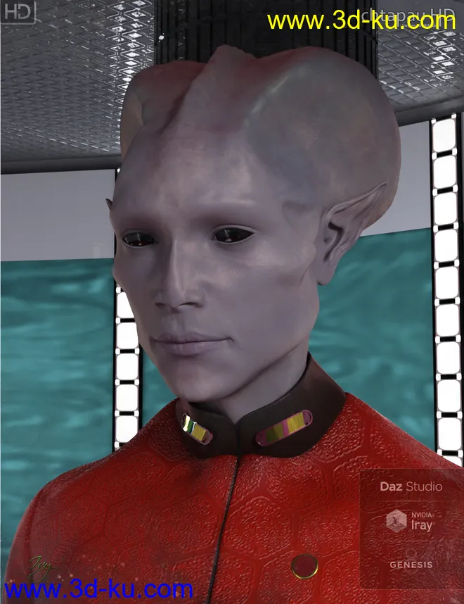 Ichtapau HD for Genesis 8 Male模型的图片10