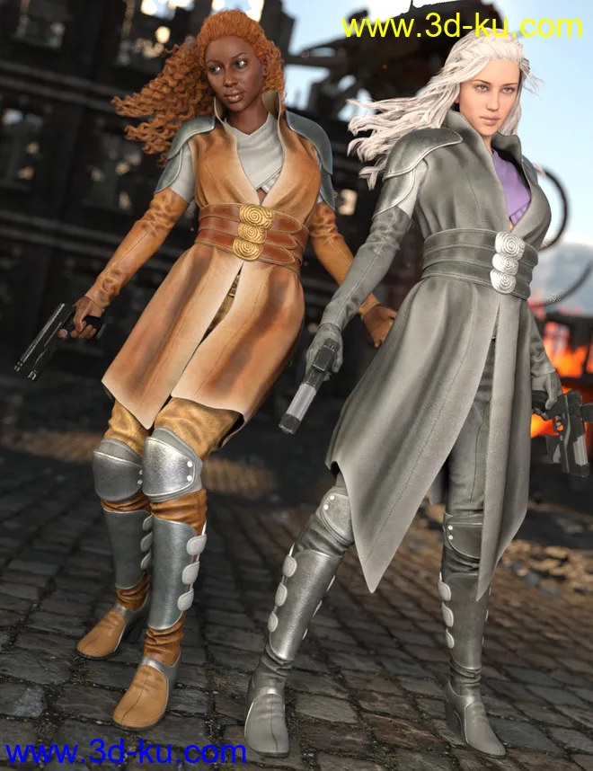 Ida Outfit for Genesis 3 Female(s)模型的图片1