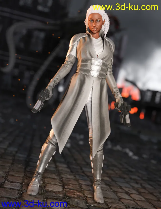 Ida Outfit for Genesis 3 Female(s)模型的图片3