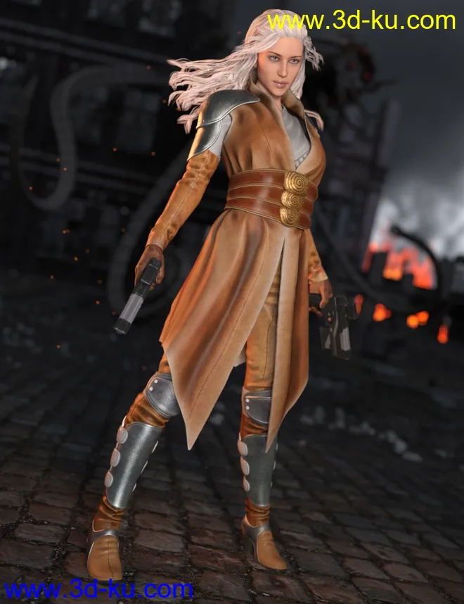 Ida Outfit for Genesis 3 Female(s)模型的图片5