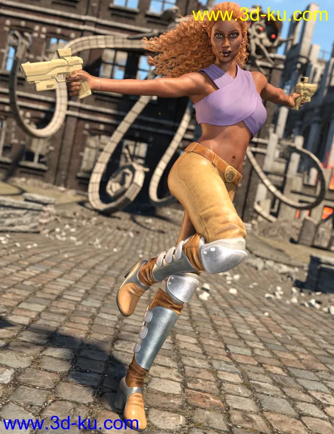 Ida Outfit for Genesis 3 Female(s)模型的图片8