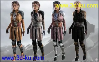 3D打印模型Ida Outfit Textures的图片