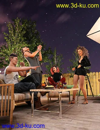 3D打印模型IGD Emotive Series - Laughing Poses for Genesis 8的图片