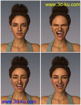 3D打印模型IGD Emotive Series - Laughing Poses for Genesis 8的图片