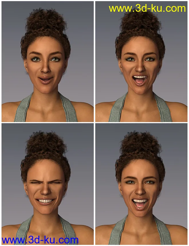 IGD Emotive Series - Laughing Poses for Genesis 8模型的图片10