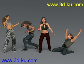3D打印模型IGD Motion Series - Celebrate Poses for Genesis 3 and 8的图片