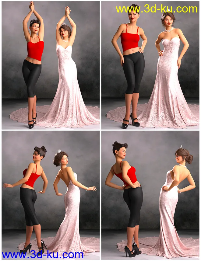 IGD Vintage Vogue Poses for Genesis 8 Female模型的图片5