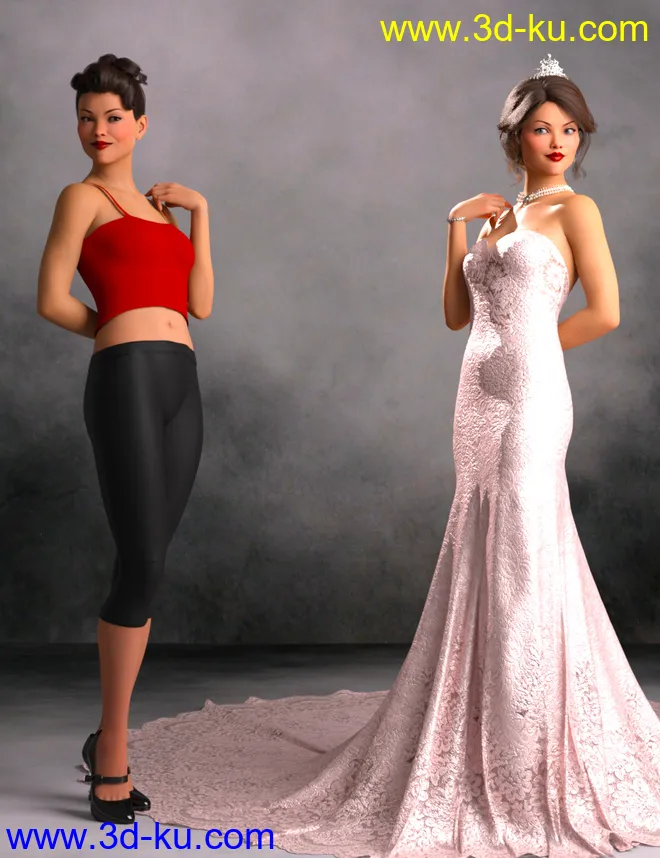 IGD Vintage Vogue Poses for Genesis 8 Female模型的图片8