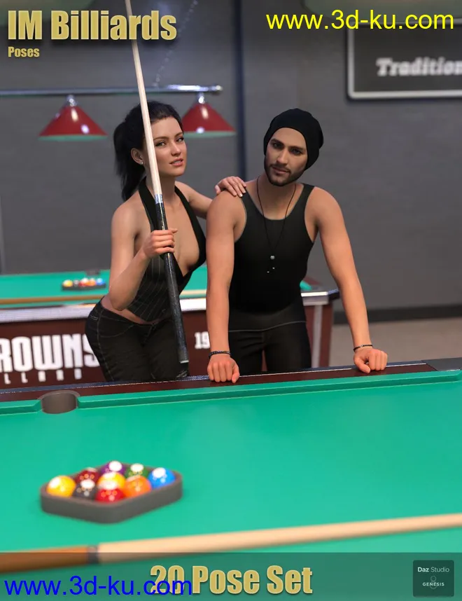IM Billiards Poses模型的图片1