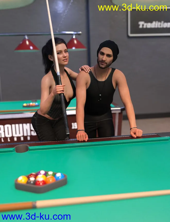 IM Billiards Poses模型的图片2