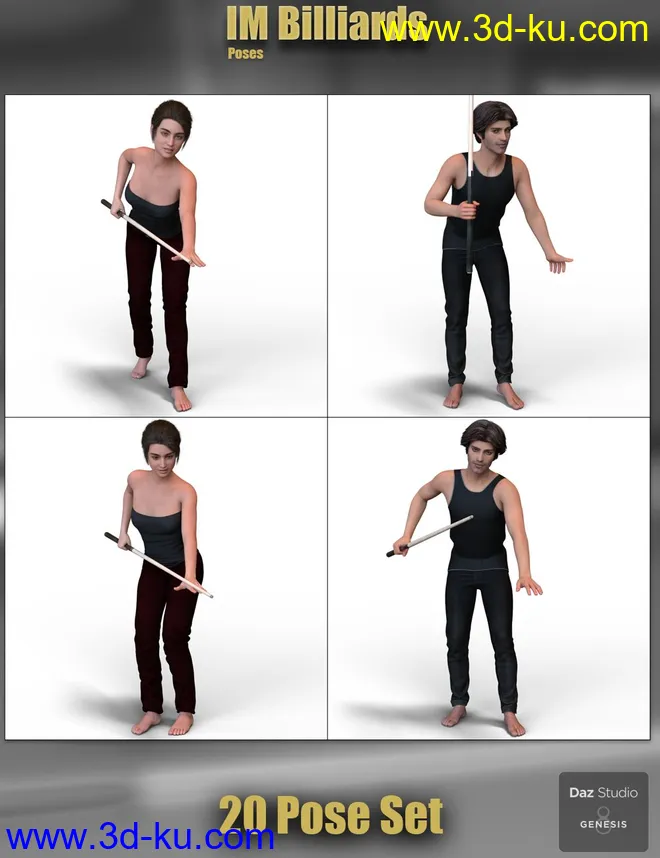 IM Billiards Poses模型的图片7