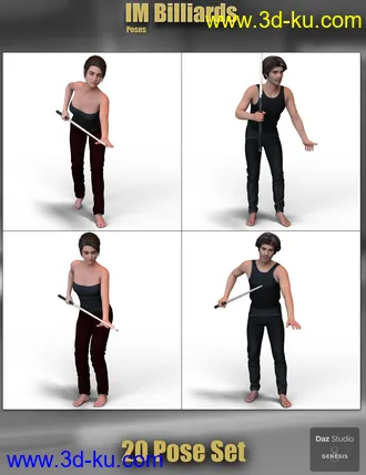 3D打印模型IM Billiards Poses的图片